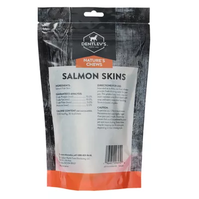 Product Dentley's Natural Chews Salmon Skins 6 Inch 3 OZ