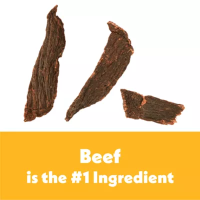 Product Wiggles and Wags Beef Jerky Cuts Dog Treats 8 OZ
