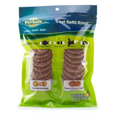 PetSafe® Busy Buddy® Rawhide Treat Ring Refills, Variety Pack, 24 Count - Image 1