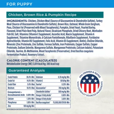 Product Natural Balance Health Protection Puppy Dry Dog Food - Chicken, Brown Rice & Pumpkin
