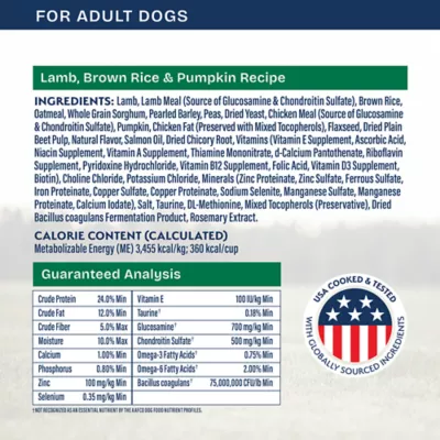 Product Natural Balance Health Protection Adult Dog Dry Food - Lamb, Brown Rice & Pumpkin