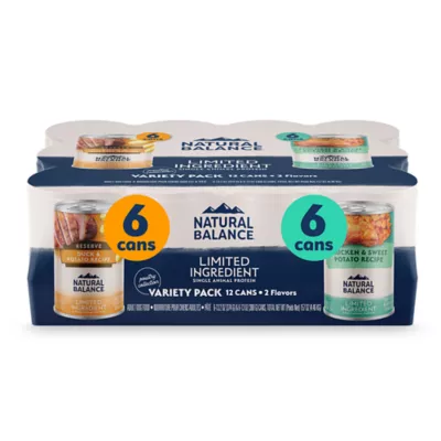Product Natural Balance Limited Ingredient Pate Variety Pack Adult Wet Dog Food - Duck & Chicken, 12 Count