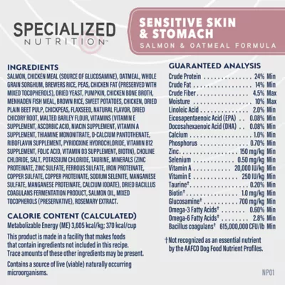 Product Natural Balance Specialized Nutrition Sensitive Skin & Stomach Adult Dry Dog Food - Salmon & Oatmeal