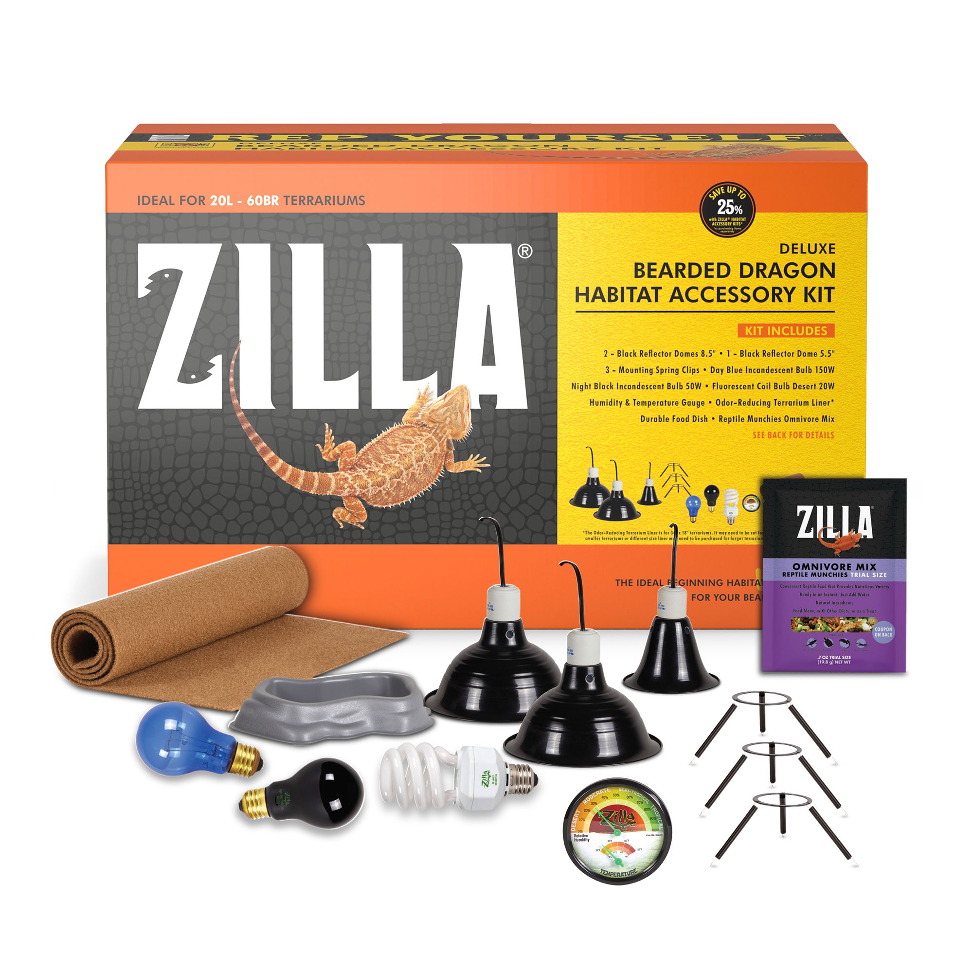 Zilla® Bearded Dragon Habitat Accessory Kit - thumbnail 2