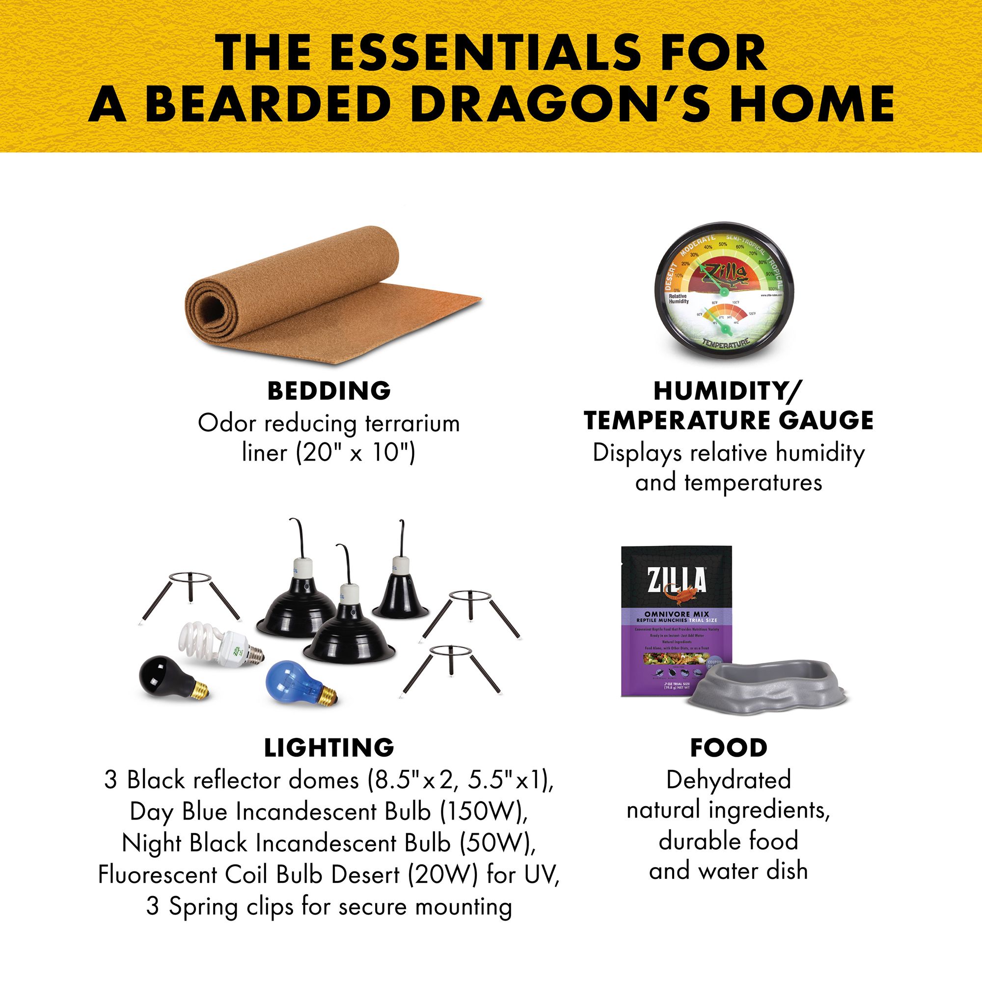 Zilla® Bearded Dragon Habitat Accessory Kit - thumbnail 5