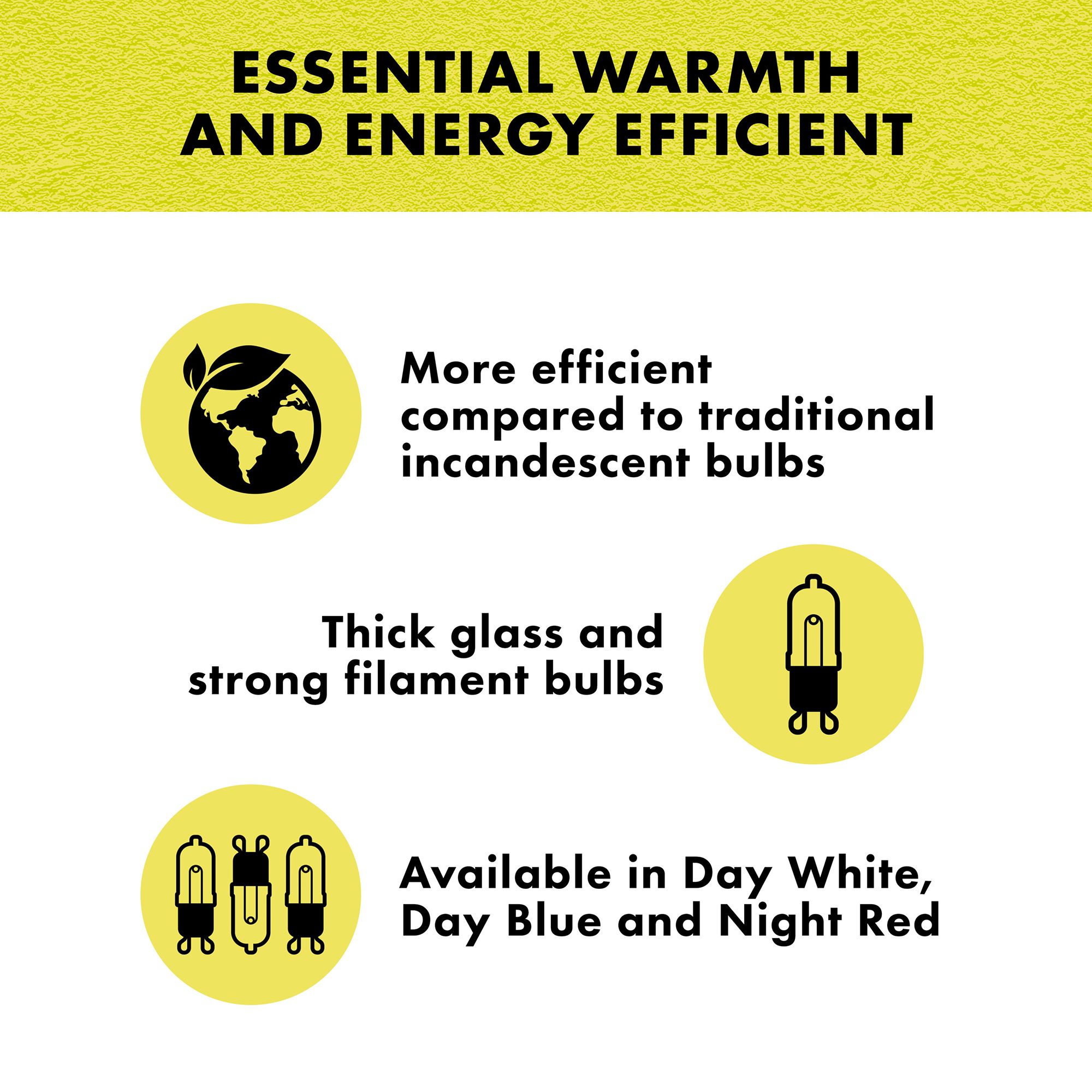 Zilla® Mini Halogen Day White Bulb Reptile Daytime Heat Bulb for Terrariums - 50 watt - thumbnail 4