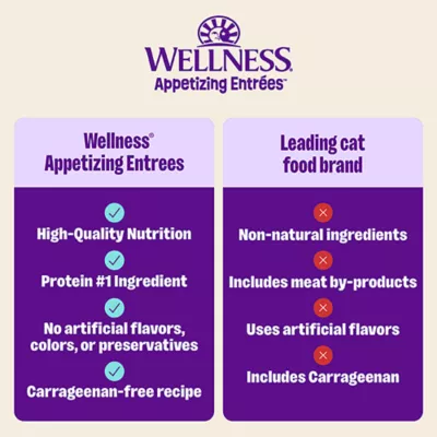 Wellness® Appetizing Entrees Adult Cat Wet Food - Grain Free, Flaked, 2.8 OZ - Image 4