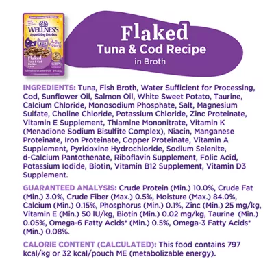 Product Wellness Cat - Wet Food, Flaked, 2.8 OZ