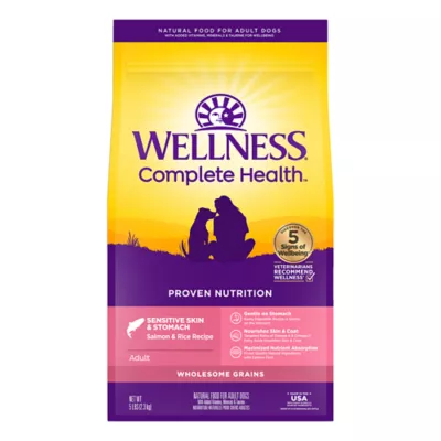 Product Wellness Complete Health Sensitive Skin & Stomach Adult Dry Dog Food - Salmon & Rice