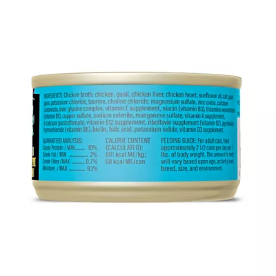 Product Tiki Cat - Adult, Wet Food, After Dark, Chicken, Quail & Chicken Liver, In Broth, 3 OZ