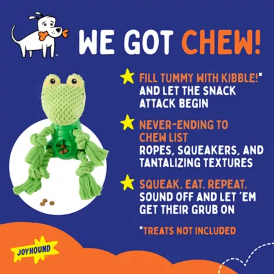 Product Joyhound Alligator Treat Dispensing Rope Dog Toy