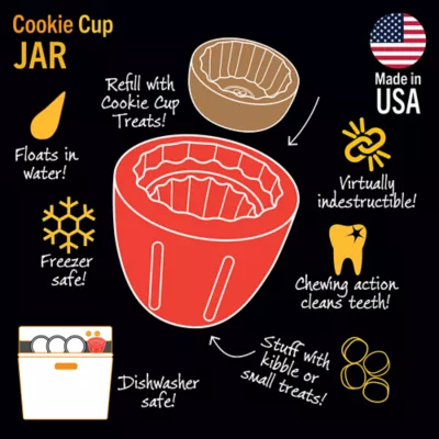 Product Starmark Everlasting Cookie Cup Dog Toy
