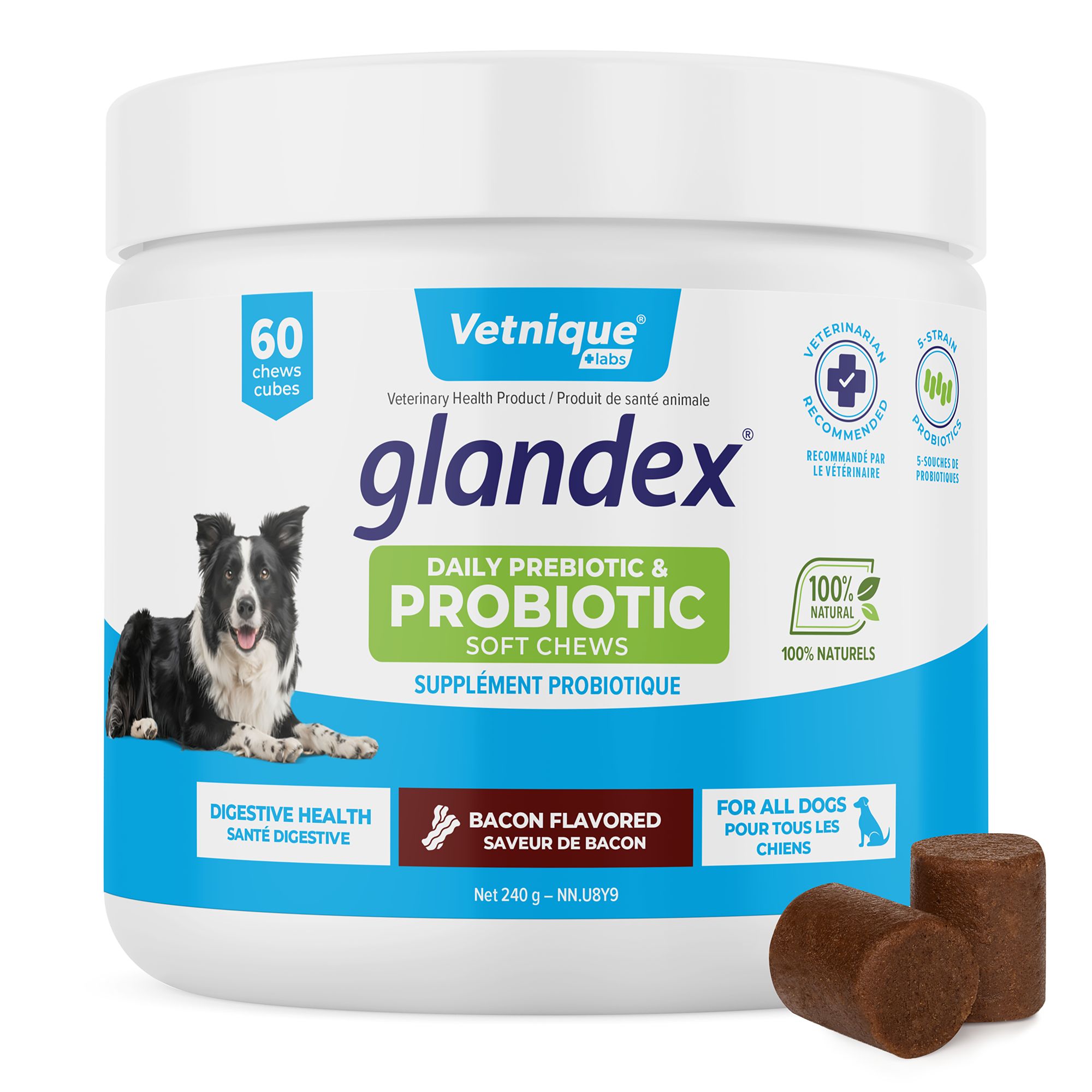 ドッグフード goma Glandex® Daily Prebiotic & Probiotic Digestive Health Soft Chews