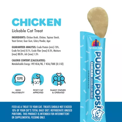 Product Weruva Puddy Pops Lickable Cat Treat - 5 CT, 2.5 OZ