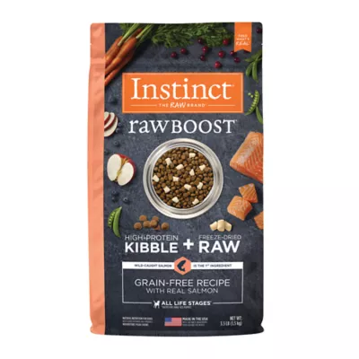 Product Instinct® Raw Boost Kibble + Freeze-Dried Raw All Life Stages Dry Dog Food - Raw, Grain Free, Salmon