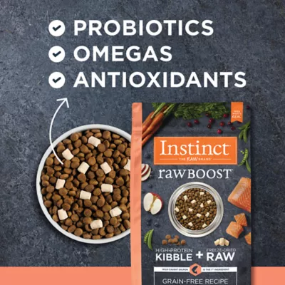 Product Instinct® Raw Boost Kibble + Freeze-Dried Raw All Life Stages Dry Dog Food - Raw, Grain Free, Salmon