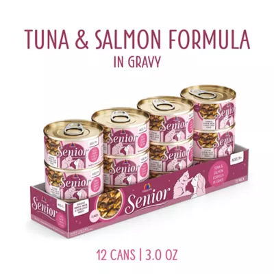 Product Weruva Cat - Senior, Wet Food, Gravy, Flaked, Tuna, Salmon, 3 OZ
