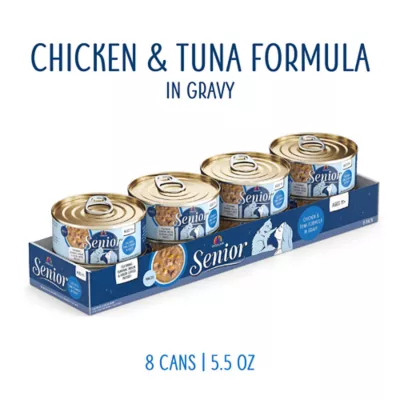 Product Weruva Cat - Senior, Wet Food, Minced, Gravy, Chicken, Tuna, 5.5 OZ
