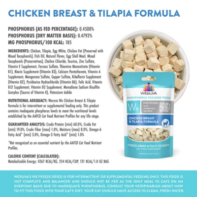 Product Weruva WX Freeze Dried Cat Food - Phos Focused, Chicken & Tilapia
