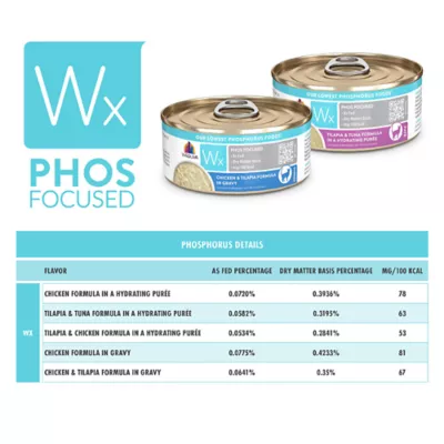 Product Weruva Cat - Wet Food, Phos Focused, WX, Gravy, Shreds, 5.5 OZ