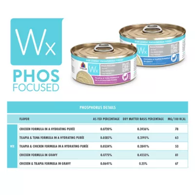 Product Weruva WX Wet Cat Food - Phos Focused, Pate, 5.5 OZ