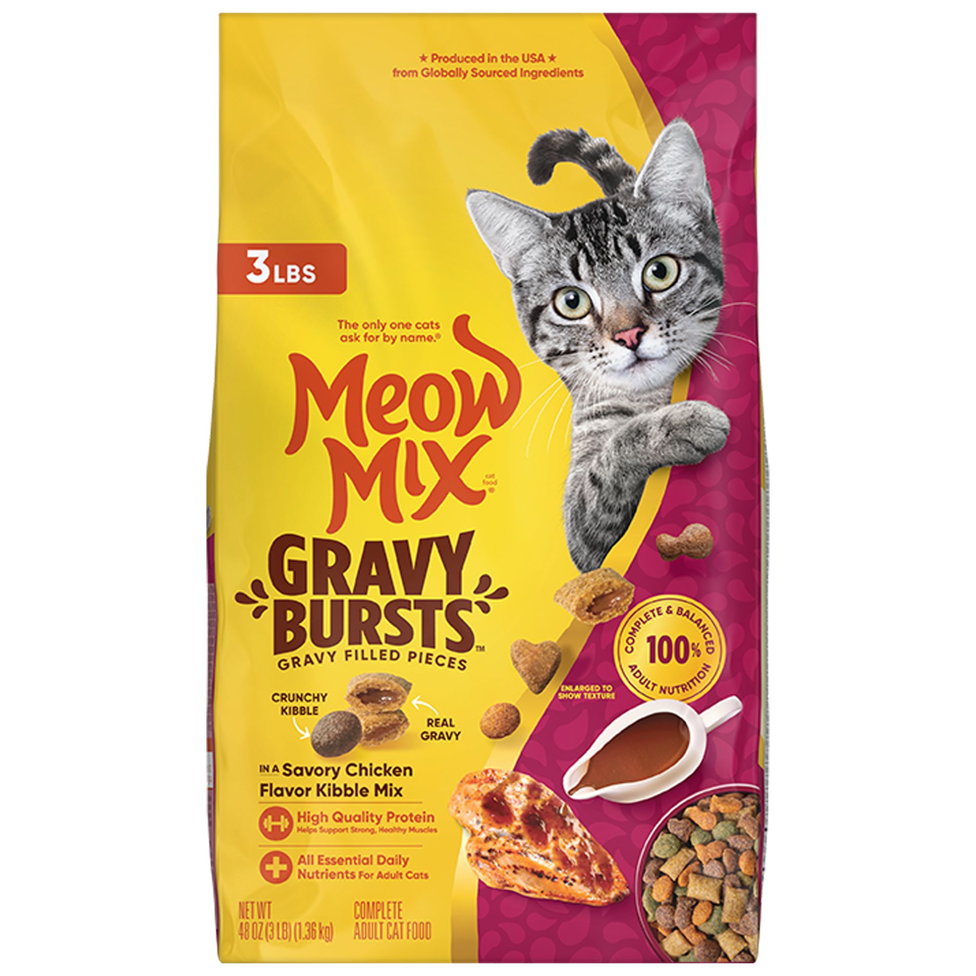 meow出品 Meow Mix Original Choice Dry Cat Food 18oz (1lb 2oz)Small Bag | eBay