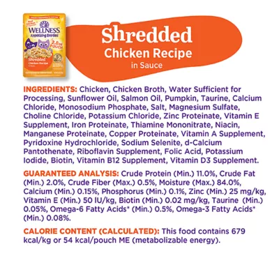 Product Wellness® Appetizing Entrees Adult Cat Wet Food - Grain Free, Shredded, 2.8 OZ