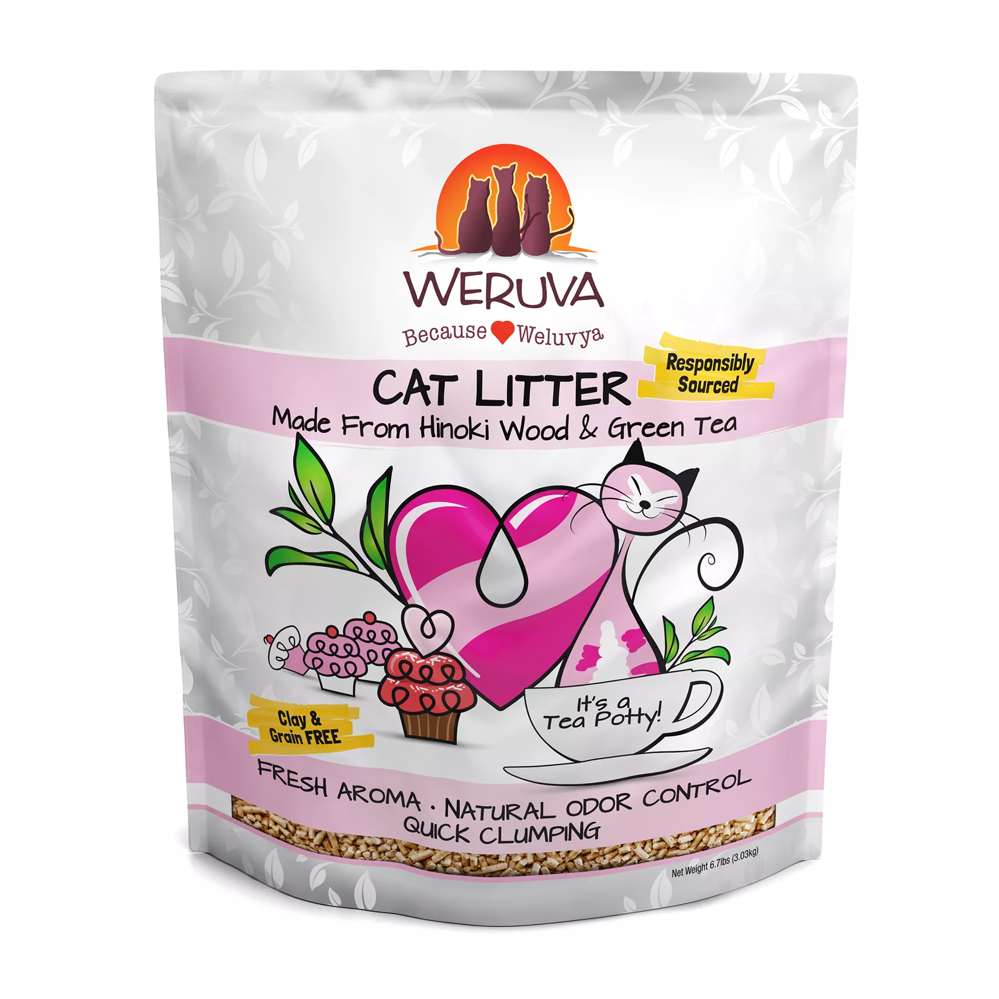 Weruva Cat Litter - Hinoki Wood & Green Tea Formula