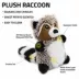 Playology Racoon Sweet Potato Scent Squeaker Plush Dog Toy image thumbnail 2
