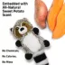 Playology Racoon Sweet Potato Scent Squeaker Plush Dog Toy image thumbnail 4