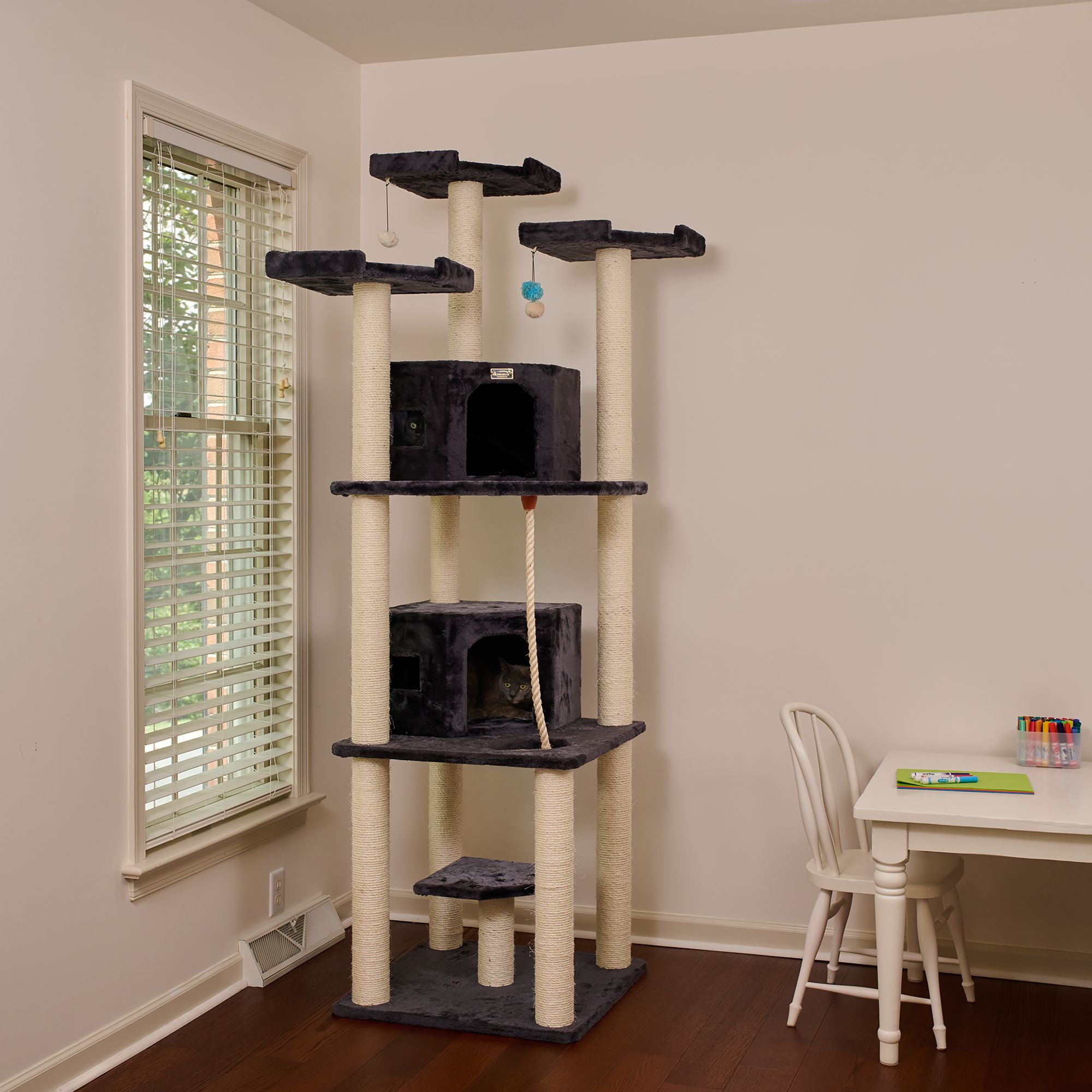 Armarkat Big Cat Tree Dark Gray - thumbnail 2