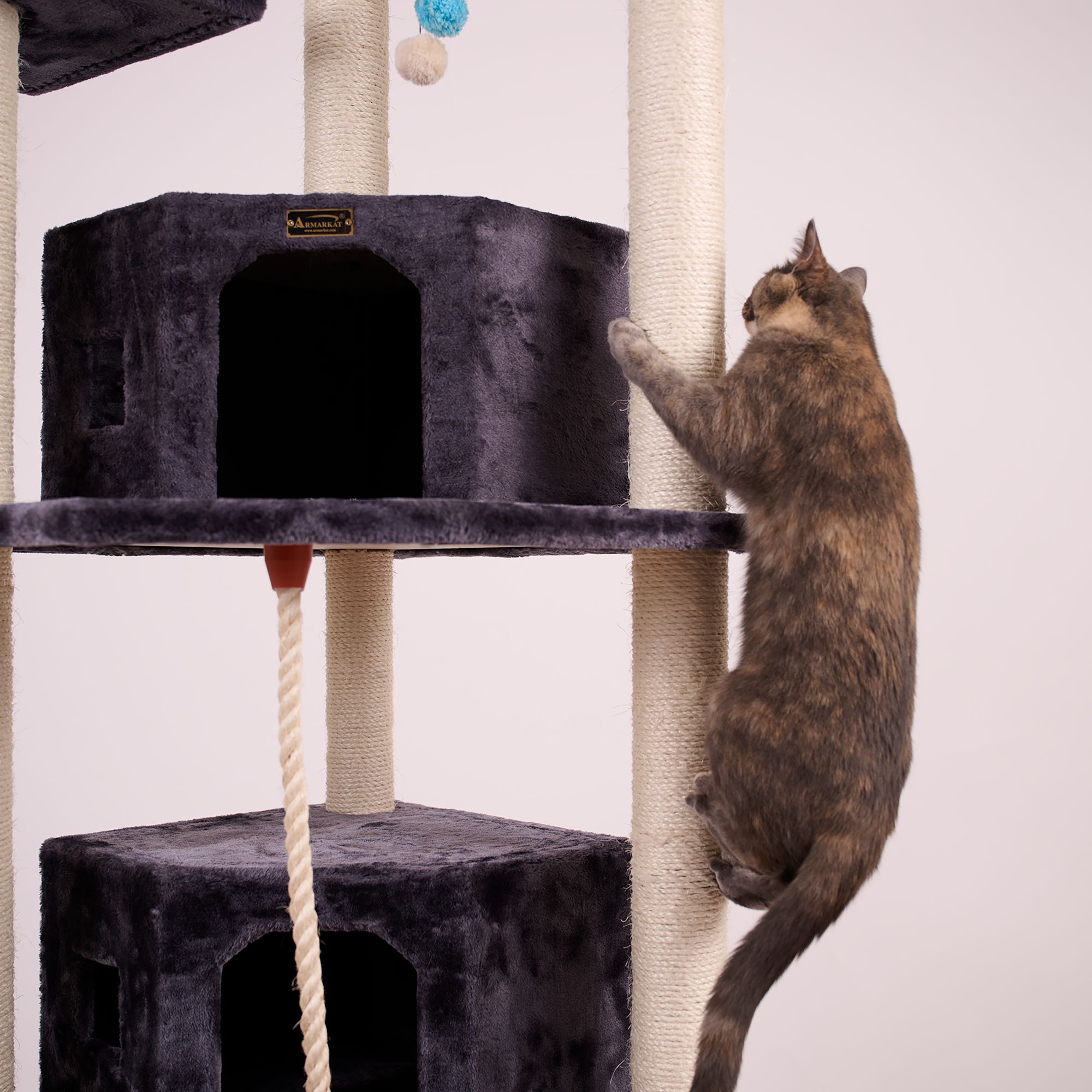 Armarkat Big Cat Tree Dark Gray - thumbnail 5