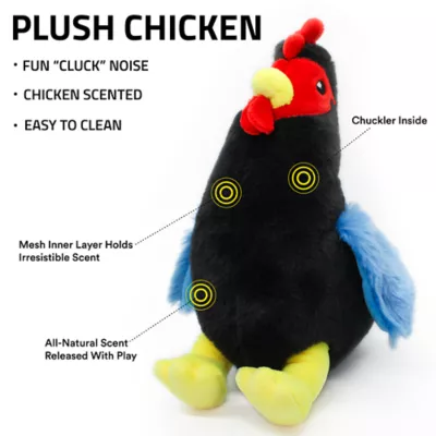 Product Playology Clucking Hen Chicken Scent Plush Dog Toy