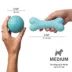 Playology Squeaker Chew Ball Peanut Butter Scent Dog Toy 3-Pack image thumbnail 7