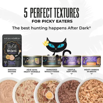 Product Tiki Cat - Adult, Wet Food, After Dark, Shreds, Variety Pack, 12 CT, 36 OZ
