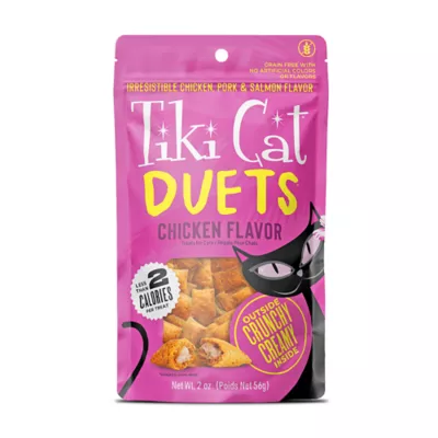 Product Tiki Cat - Adult, Duets, Cat Treats, Chicken, 2 OZ