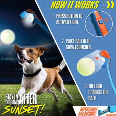 Product Nerf Glow LED Launcher Dog Toy