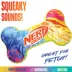 Nerf Color Blast Squeaker Bone Dog Toy image thumbnail 3