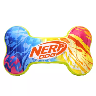 Product Nerf Color Grip Squeaker Bone Dog Toy