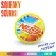 Product Nerf Color Grip Squeaker Ball Dog Toy