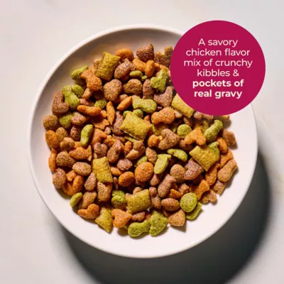 Product Meow Mix Cat - Adult, Dry Food, Gravy Bursts