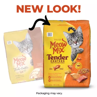 Product Meow Mix Tender Centers Dry Cat Food All Ages - Salmon, Chicken