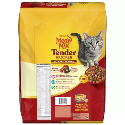 Product Meow Mix Tender Centers With Basted Bites - Beef, Salmon, 14.2 LB
