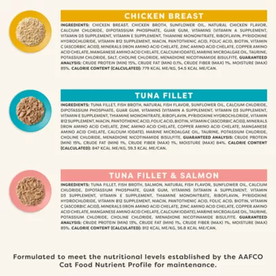 Product Applaws Cat - Adult, Wet Food, Vitality, In Broth, Variety Pack, 12 CT, 66 OZ
