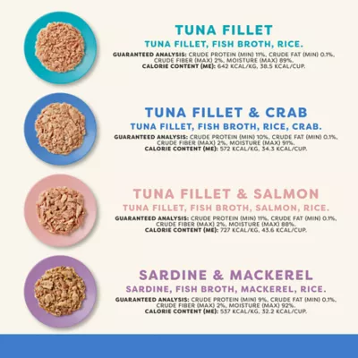 Product Applaws Cat - Adult, Wet Food, In Broth, Fish Selection, Variety Pack, 16 CT, 33.92 OZ