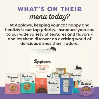 Product Applaws Cat - Adult, Food Topper, Variety Pack, 6 CT, 18 OZ