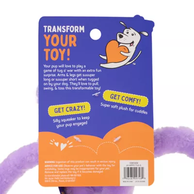 Product  Joyhound Crazy Comfy Hippo Squeaker Tug Dog Toy