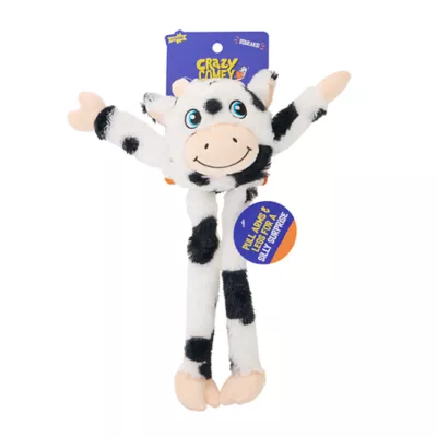 Product Joyhound Crazy Comfy Cow Squeaker Tug Plush Dog Toy