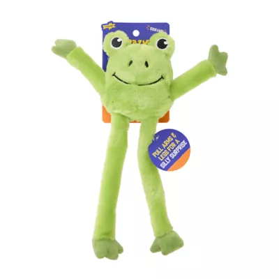 Product Joyhound Crazy Comfy Frog Tug Squeaker Plush Dog toy
