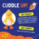 Product Joyhound Bite Shield Chick Squeaker Plush Dog Toy